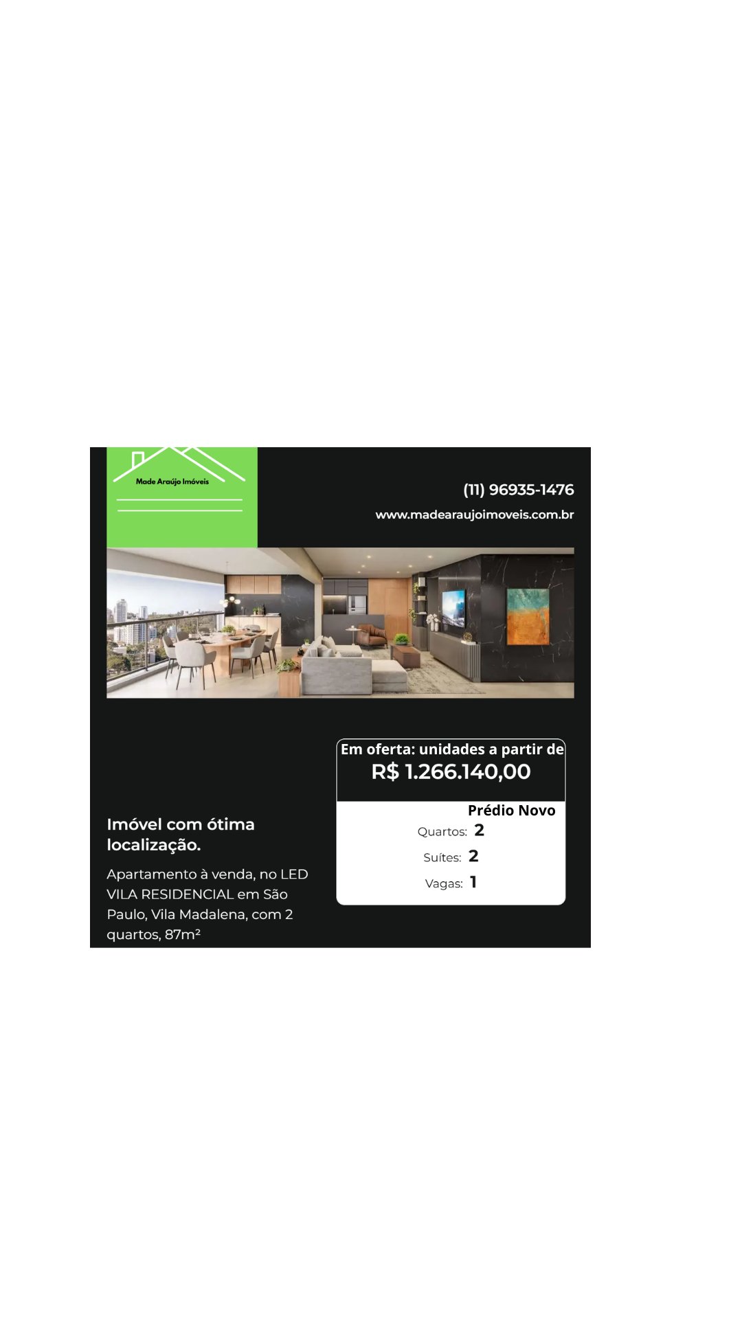 APARTAMENTO NOVO E PRONTO